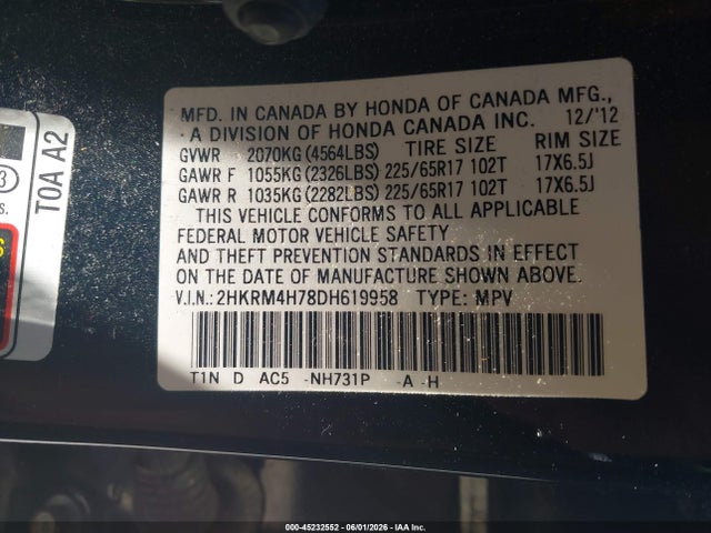 Honda CR-V Ex-l