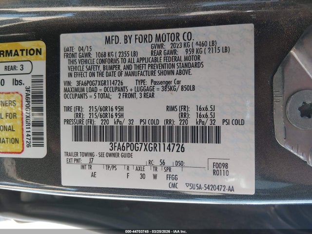 Ford Fusion S