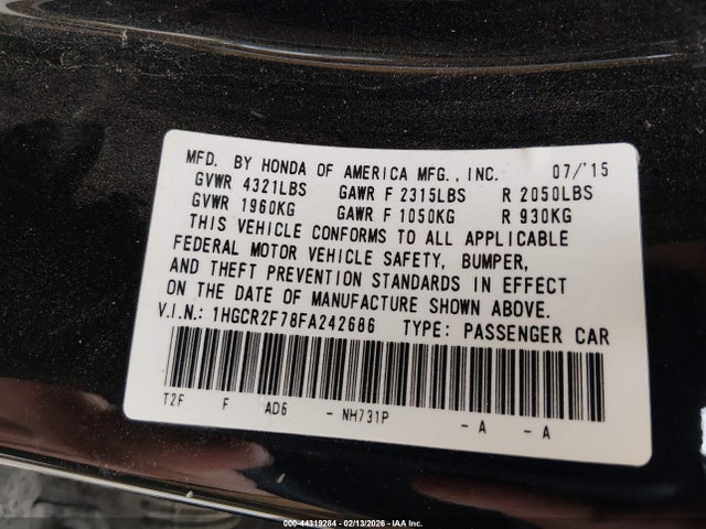 Honda Accord Ex