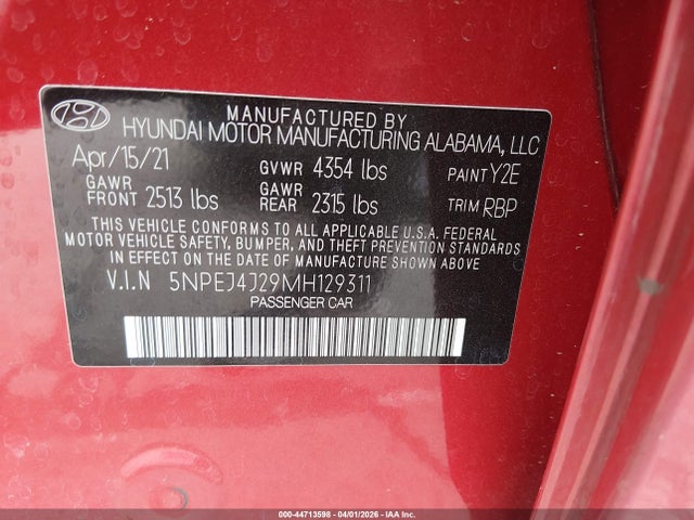 Hyundai SONATA Sel Plus