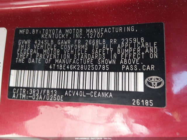 Toyota Camry Le