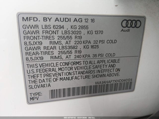 Audi Q7 2.0t Premium