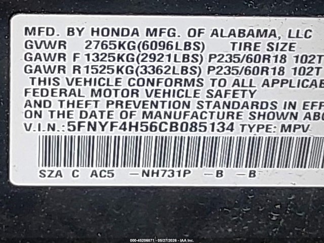 Honda Pilot Ex-l