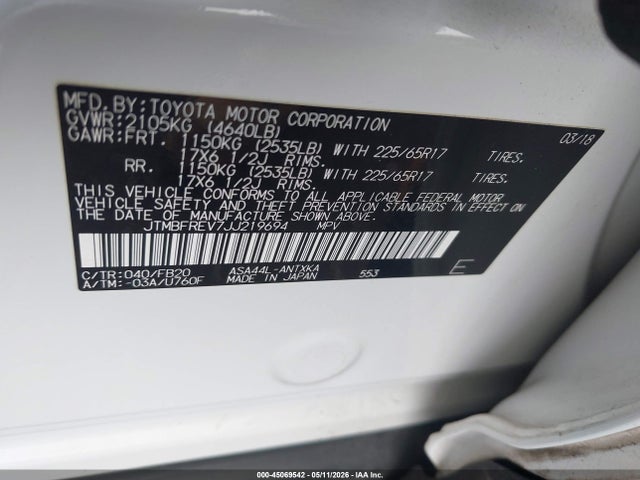 Toyota RAV4 Le