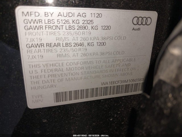 Audi Q3 Premium Plus 45 Tfsi S Line Quattro Tiptronic