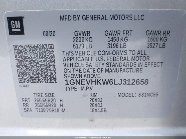 Chevrolet Traverse Awd Lt Leather
