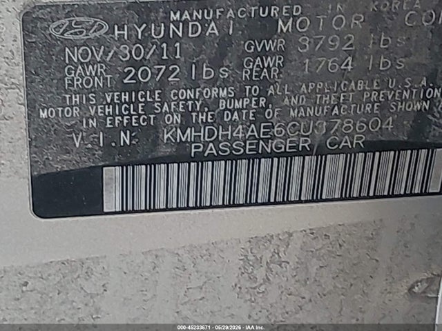 Hyundai ELANTRA Gls (ulsan Plant)