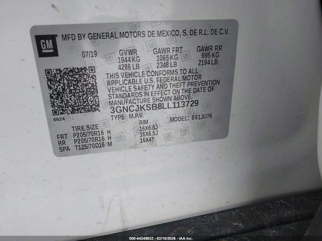 Chevrolet Trax Fwd Ls