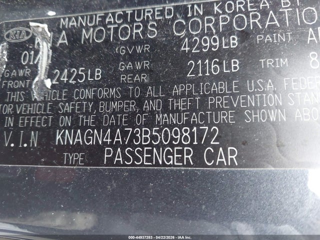 Kia Optima Ex