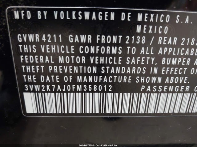 Volkswagen Jetta 2.0l S