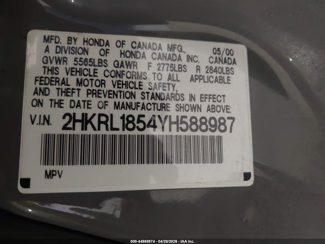 Honda Odyssey Lx