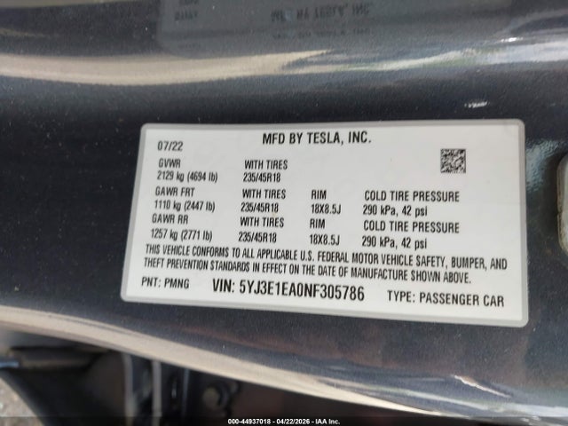 Tesla Model 3 Rear-wheel Drive