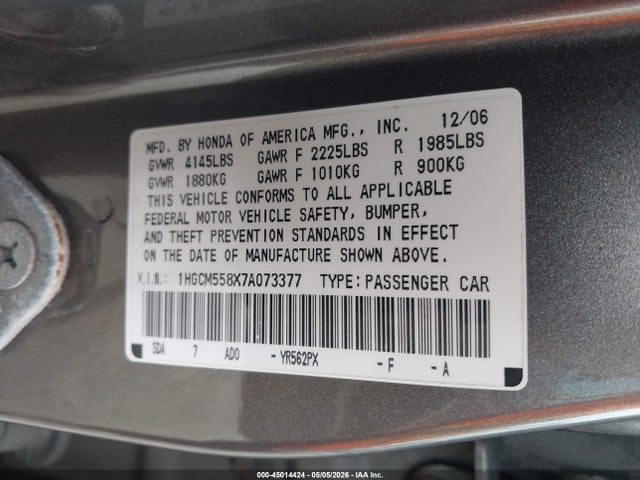 Honda Accord 2.4 Ex