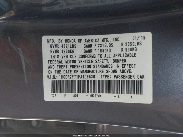 Honda Accord Ex