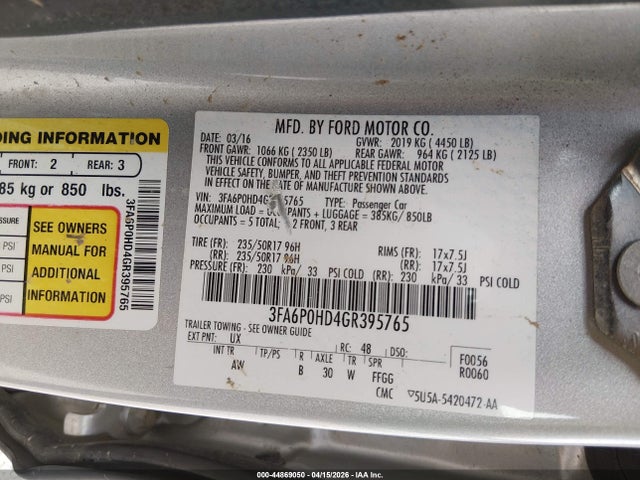 Ford Fusion Se