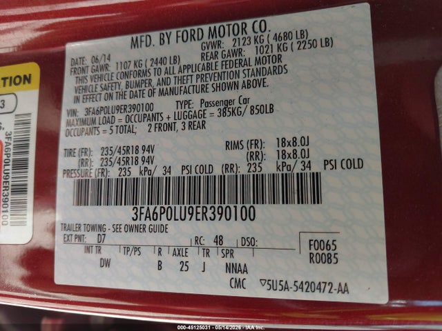 Ford Fusion Se
