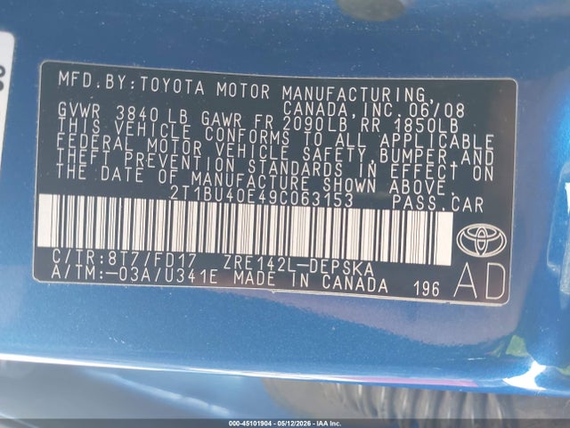 Toyota Corolla S