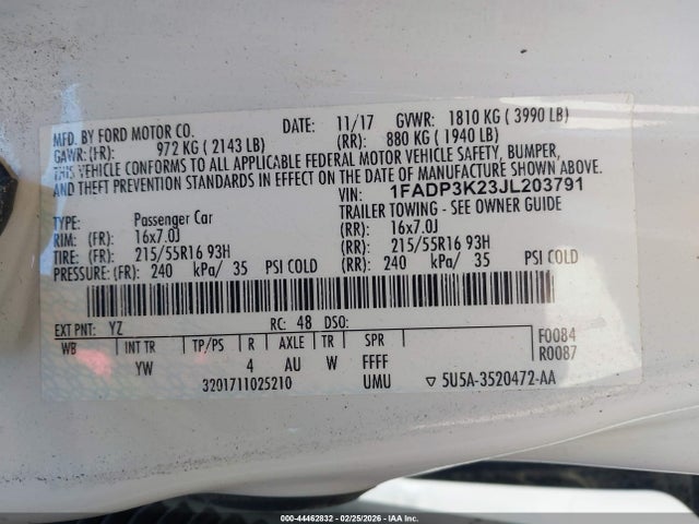 Ford Focus Se