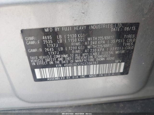 Subaru Outback 2.5i Premium