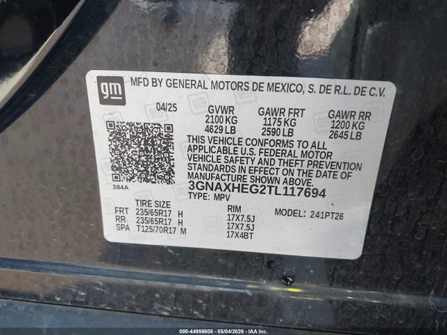 Chevrolet Equinox Fwd Lt