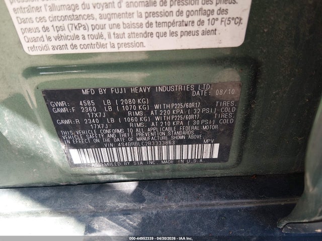 Subaru Outback 2.5i Limited