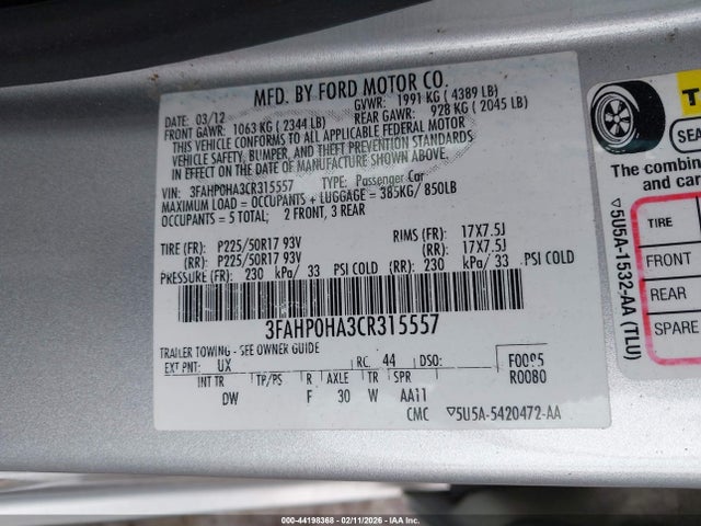 Ford Fusion Se