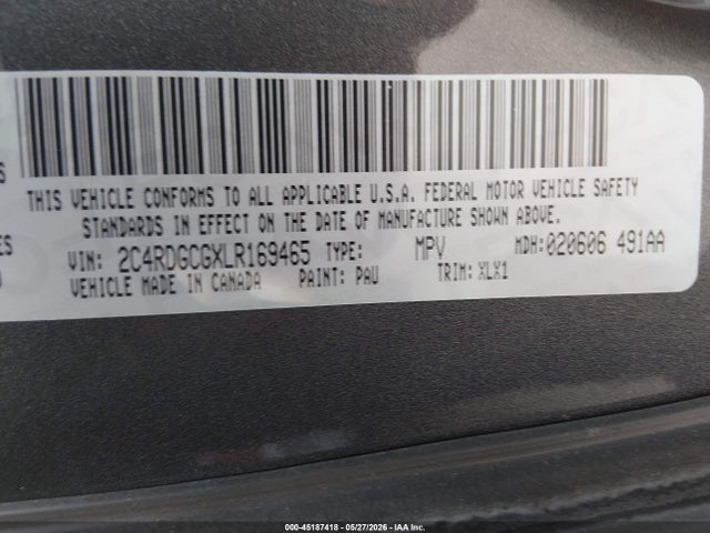 Dodge Grand Caravan Sxt
