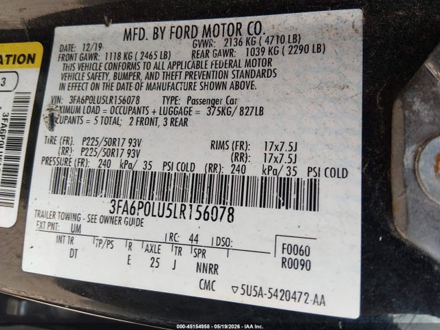 Ford Fusion Hybrid Se