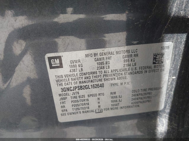 Chevrolet Trax Lt
