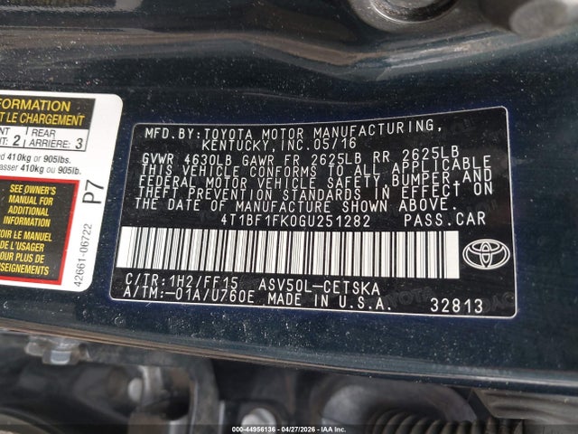 Toyota Camry Se