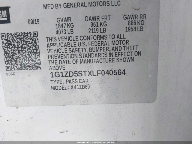 Chevrolet Malibu Fwd Lt