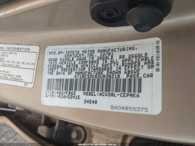 Toyota Camry Le