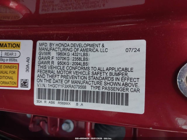 Honda Accord Ex