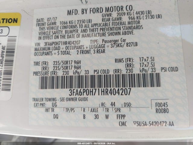 Ford Fusion Se