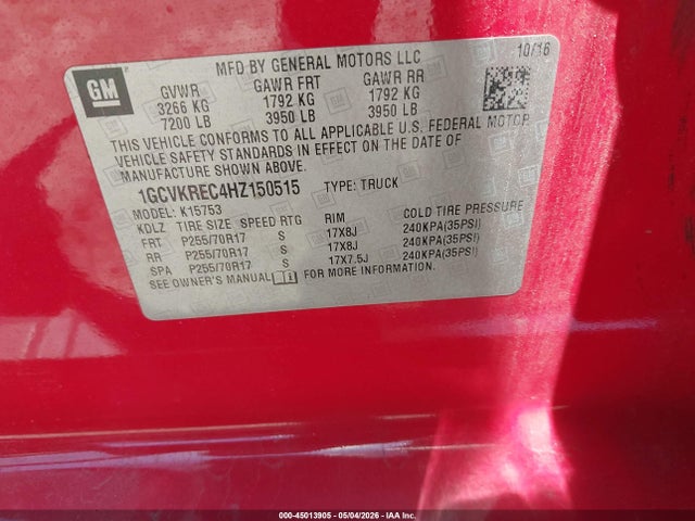 Chevrolet Silverado 1500 1lt