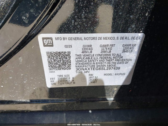 Chevrolet Equinox Awd Rs