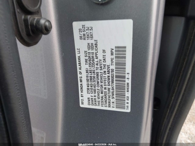 Honda Odyssey Ex-l
