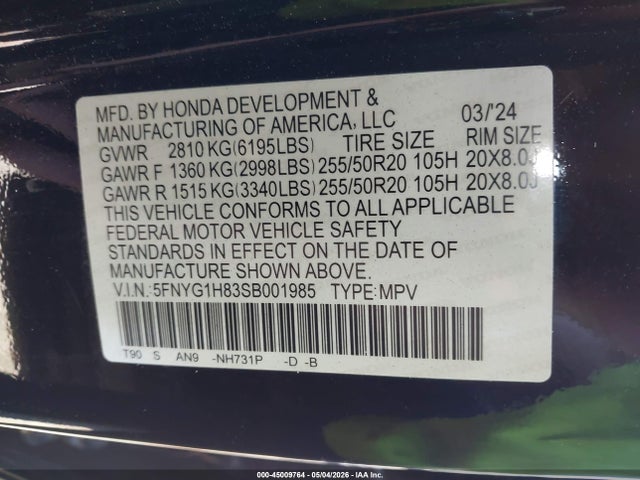 Honda Pilot Elite
