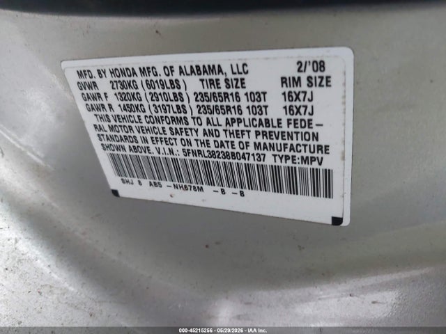 Honda Odyssey Lx