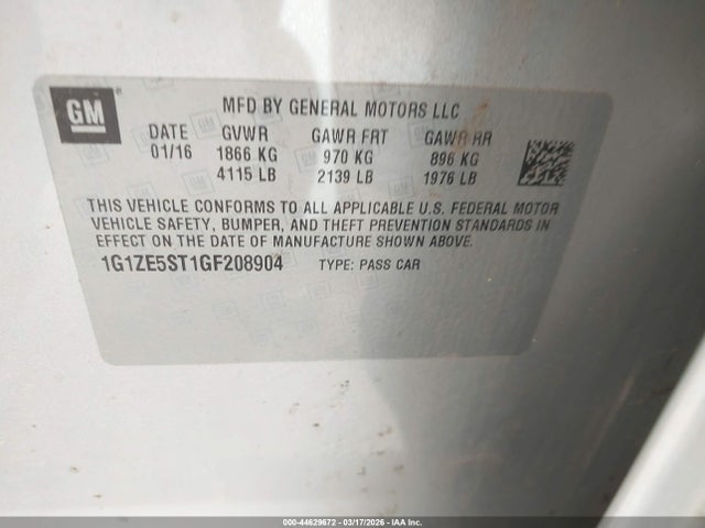 Chevrolet Malibu 1lt
