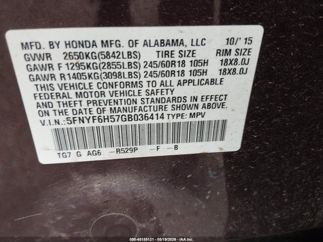 Honda Pilot Ex-l