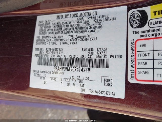 Ford Fusion Se