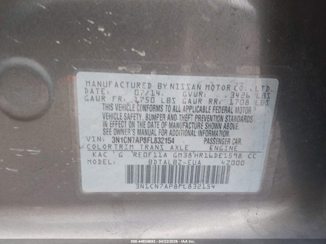 Nissan Versa 1.6 Sv