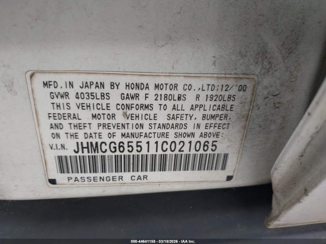 Honda Accord 2.3 Lx