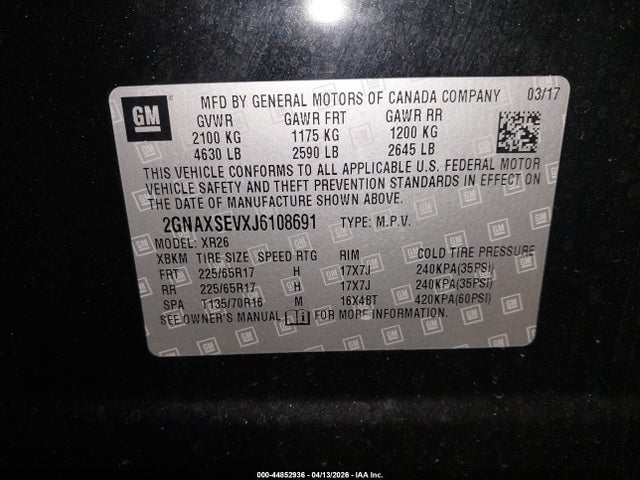 Chevrolet Equinox Lt