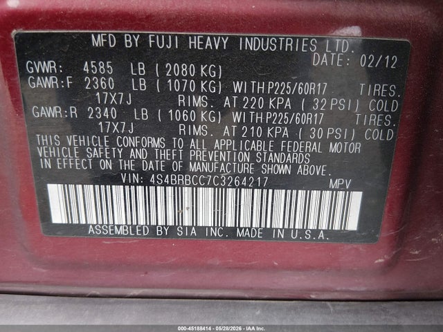 Subaru Outback 2.5i Premium