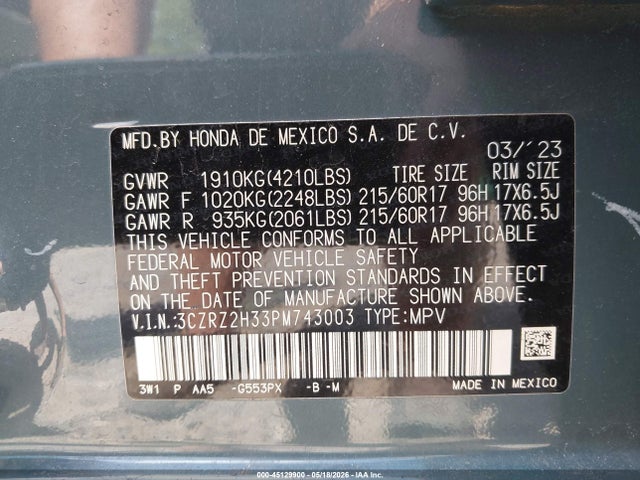 Honda HR-V Awd Lx