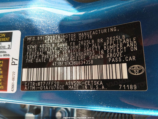 Toyota Camry Se