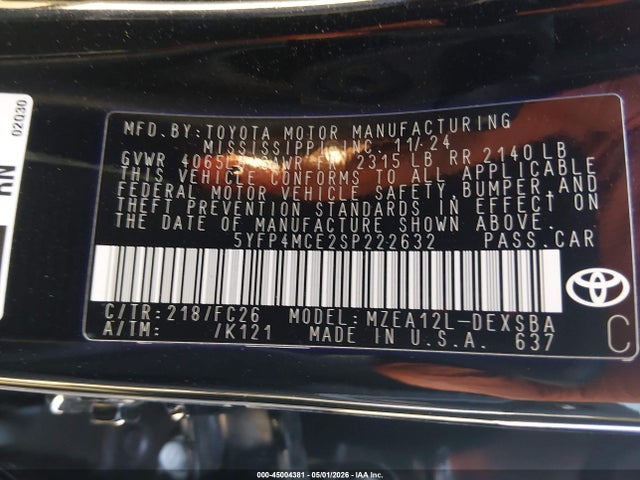 Toyota Corolla Se