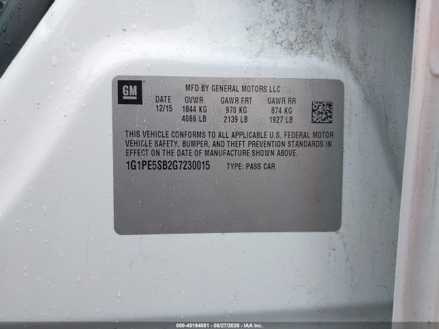 Chevrolet Cruze 1lt Auto